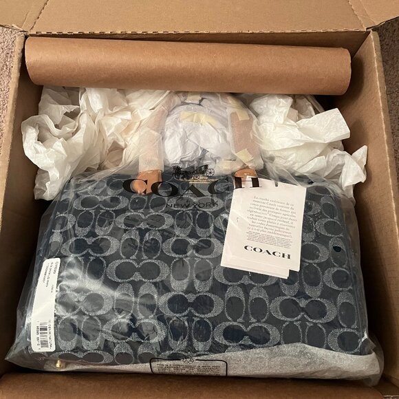 Coach Large Denim Rowan Bag (NWT) - Picture 16 of 16